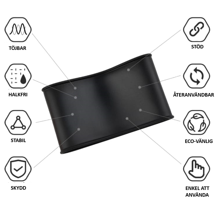 Silikon Shin Guard Stay - Benskyddshållare